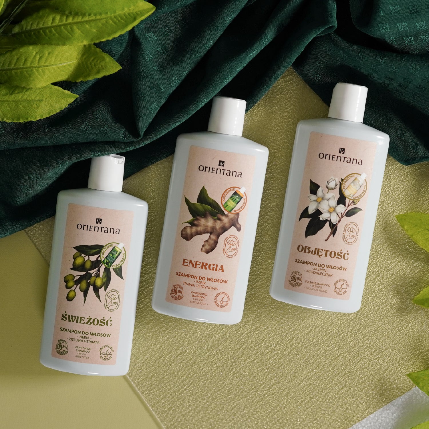 Szampony Orientana Ajurwedyjski szampon do włosów IMBIR i TRAWA CYTRYNOWA 210 ml - Orientana