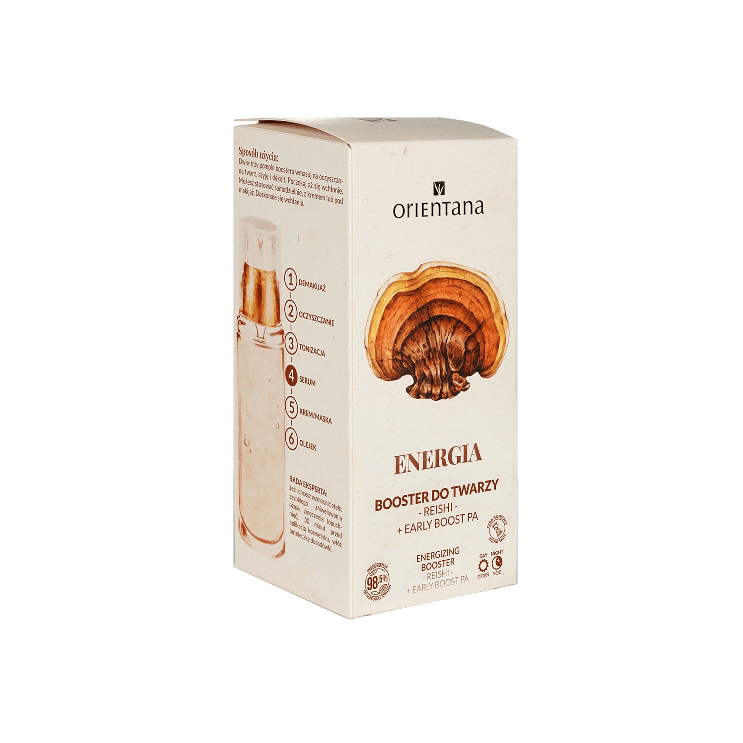 Booster energetyzujący REISHI i CZERWONA ALGA na dzień 30 ml - Orientana