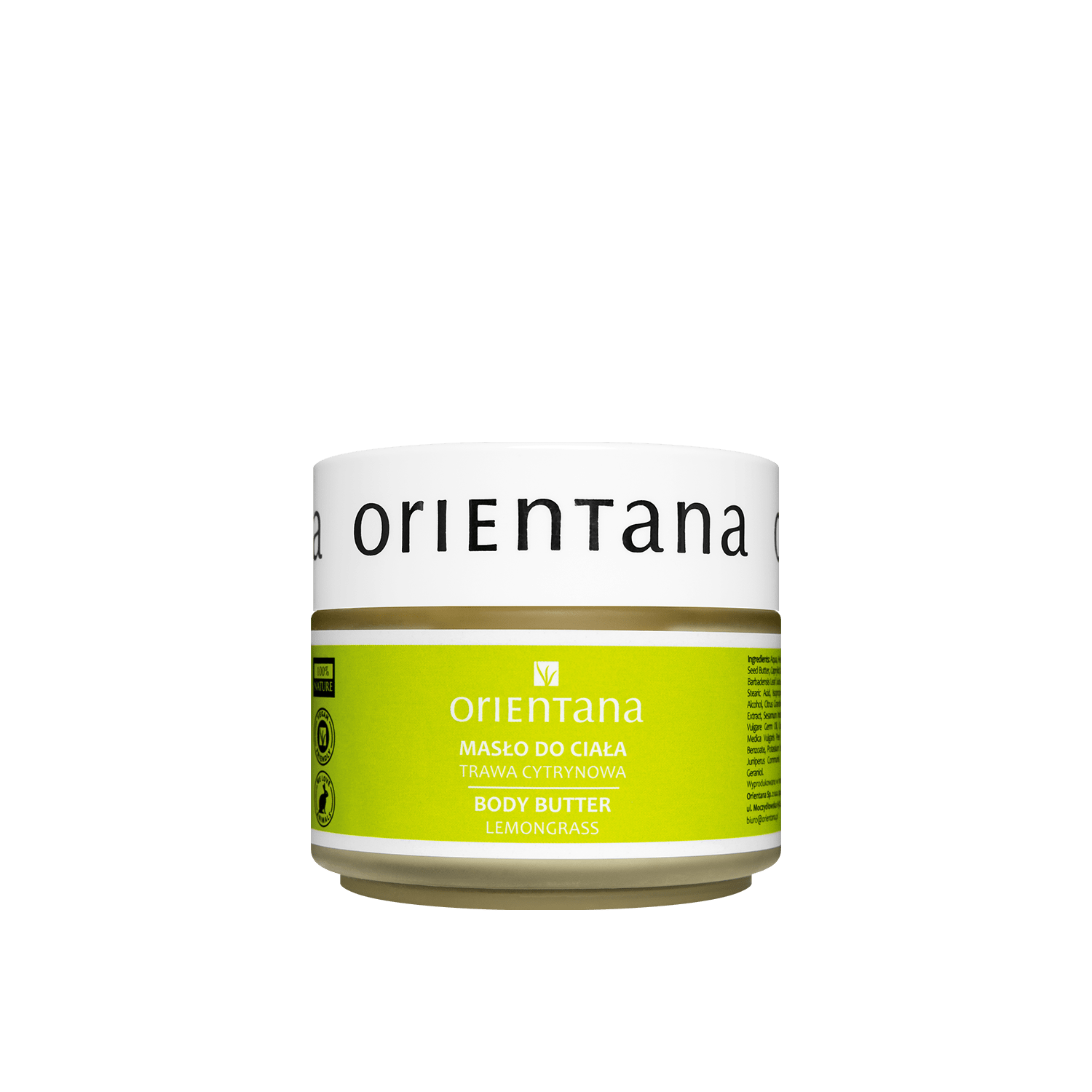 Masło do ciała TRAWA CYTRYNOWA 100 g - Orientana