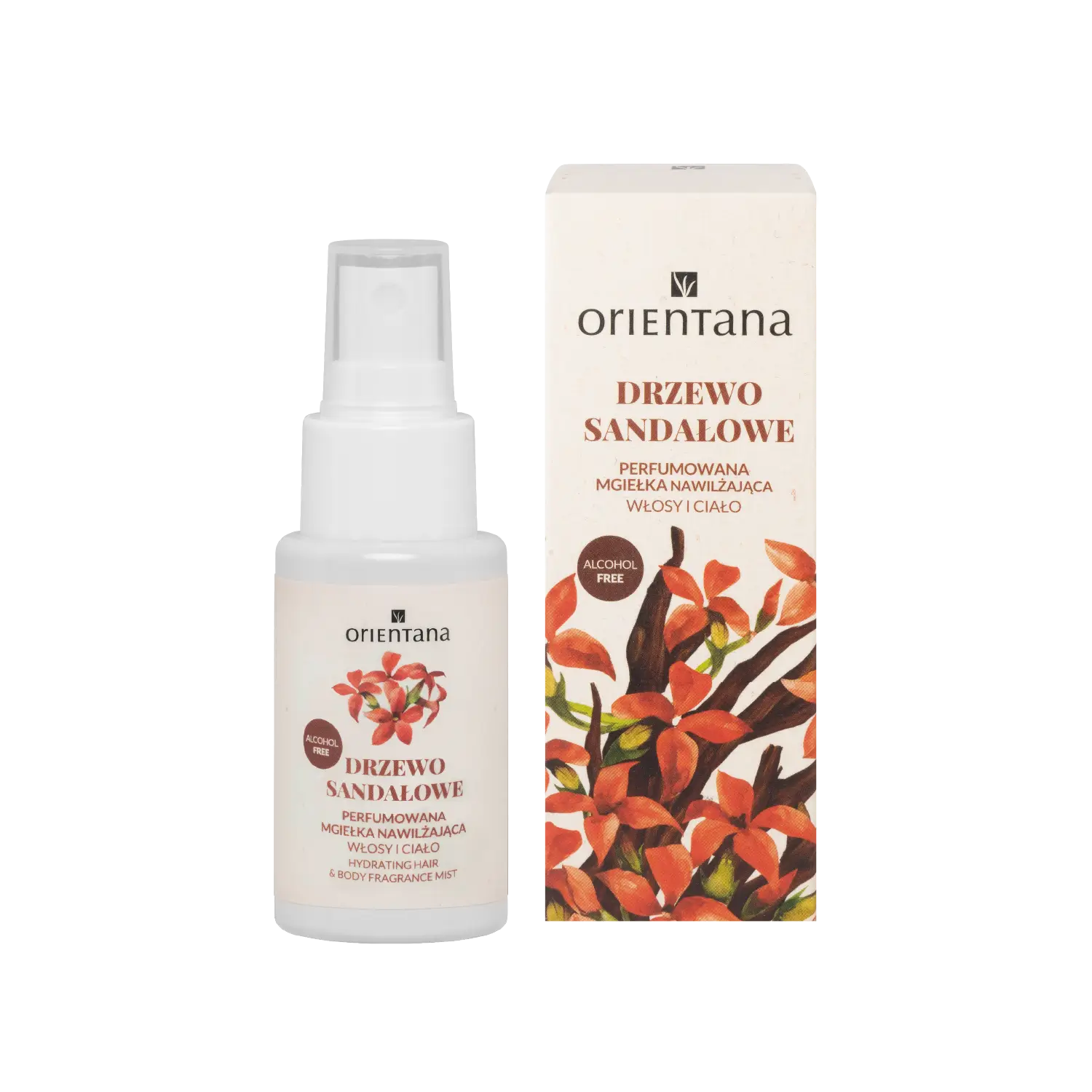 Mgiełka drzewo sandałowe do włosów i ciała 50 ml Orientana