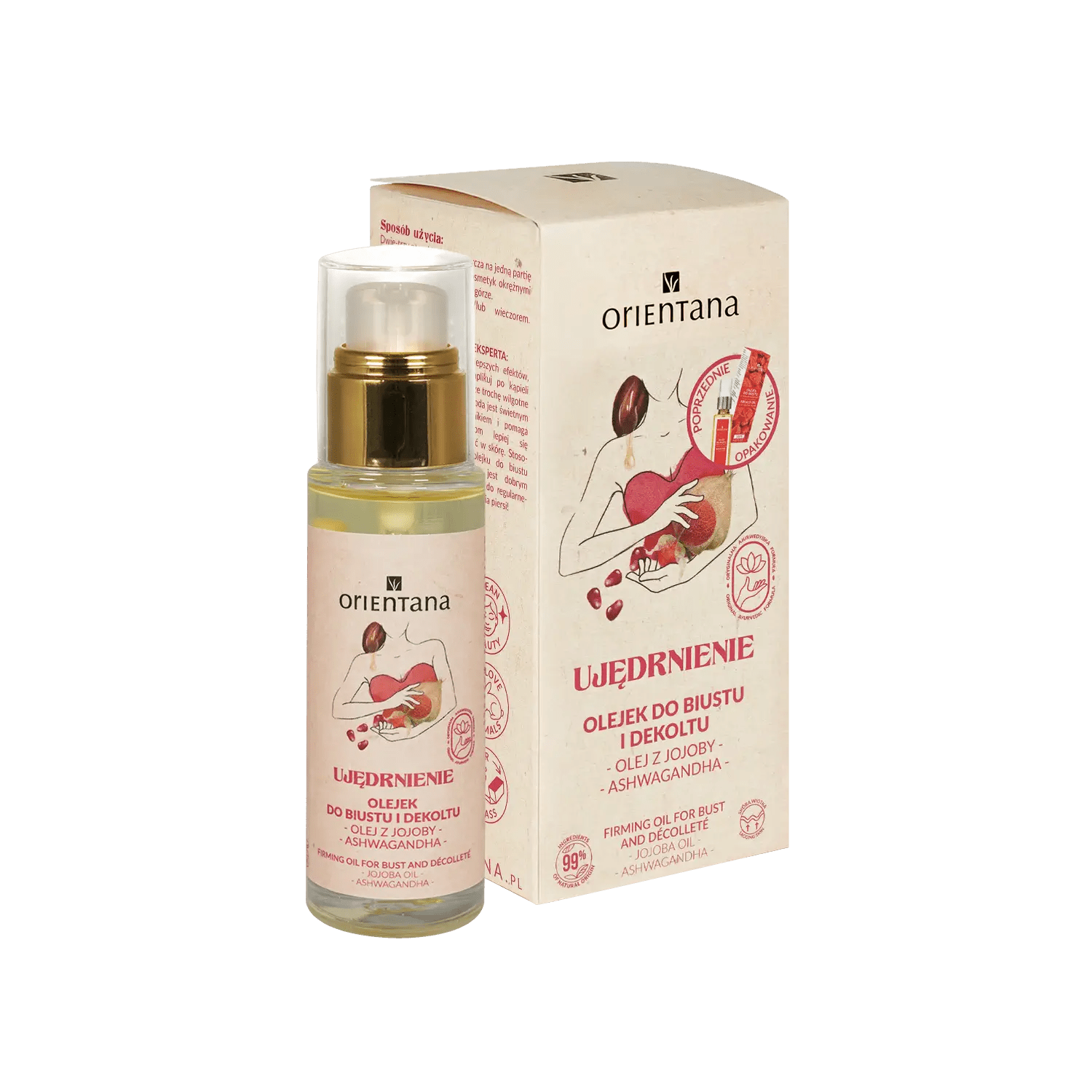 Olejek do biustu i dekoltu 16 ROŚLIN AJURWEDY 30 ml - Orientana