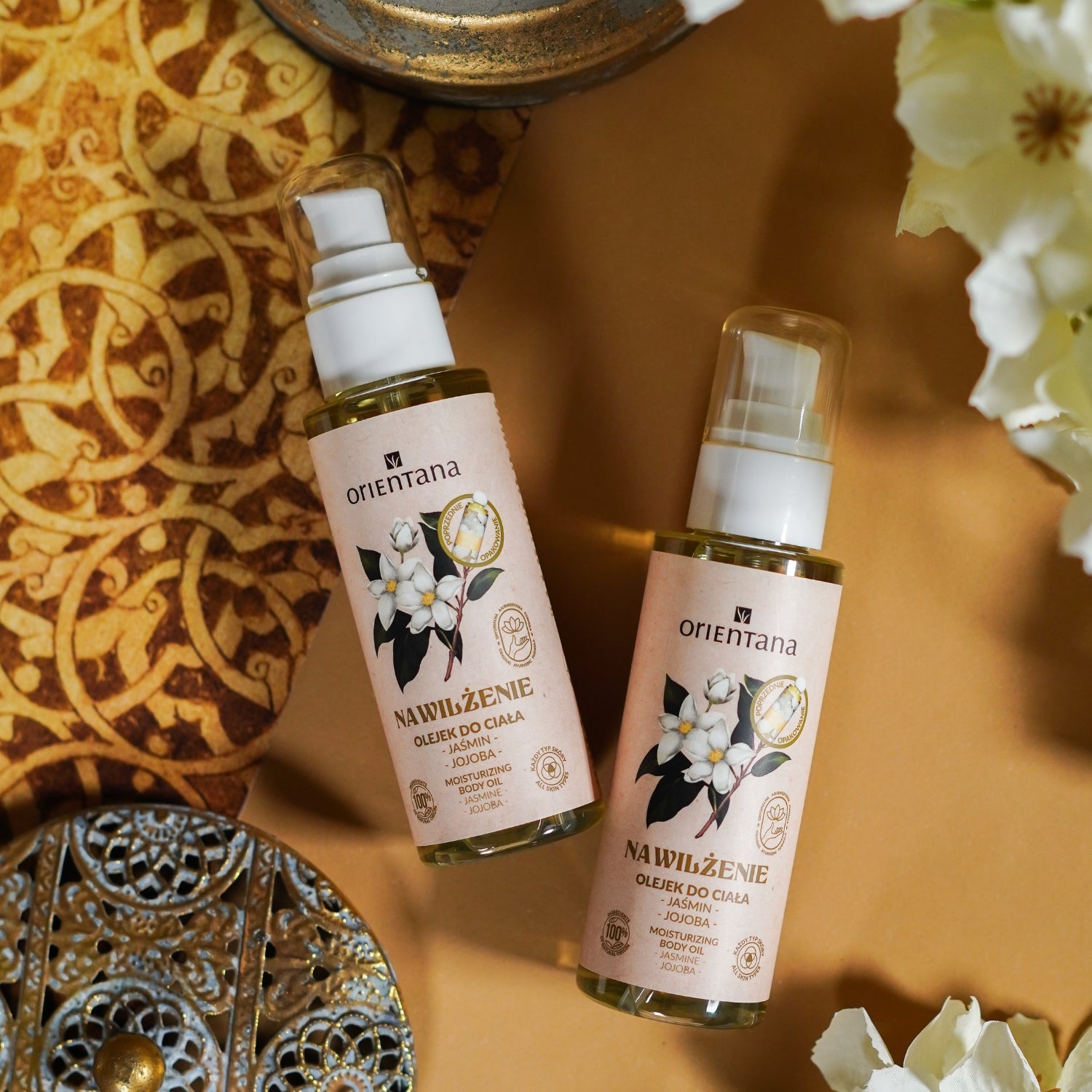 Olejek jaśminowy do ciała nawilżenie 100 ml - Orientana