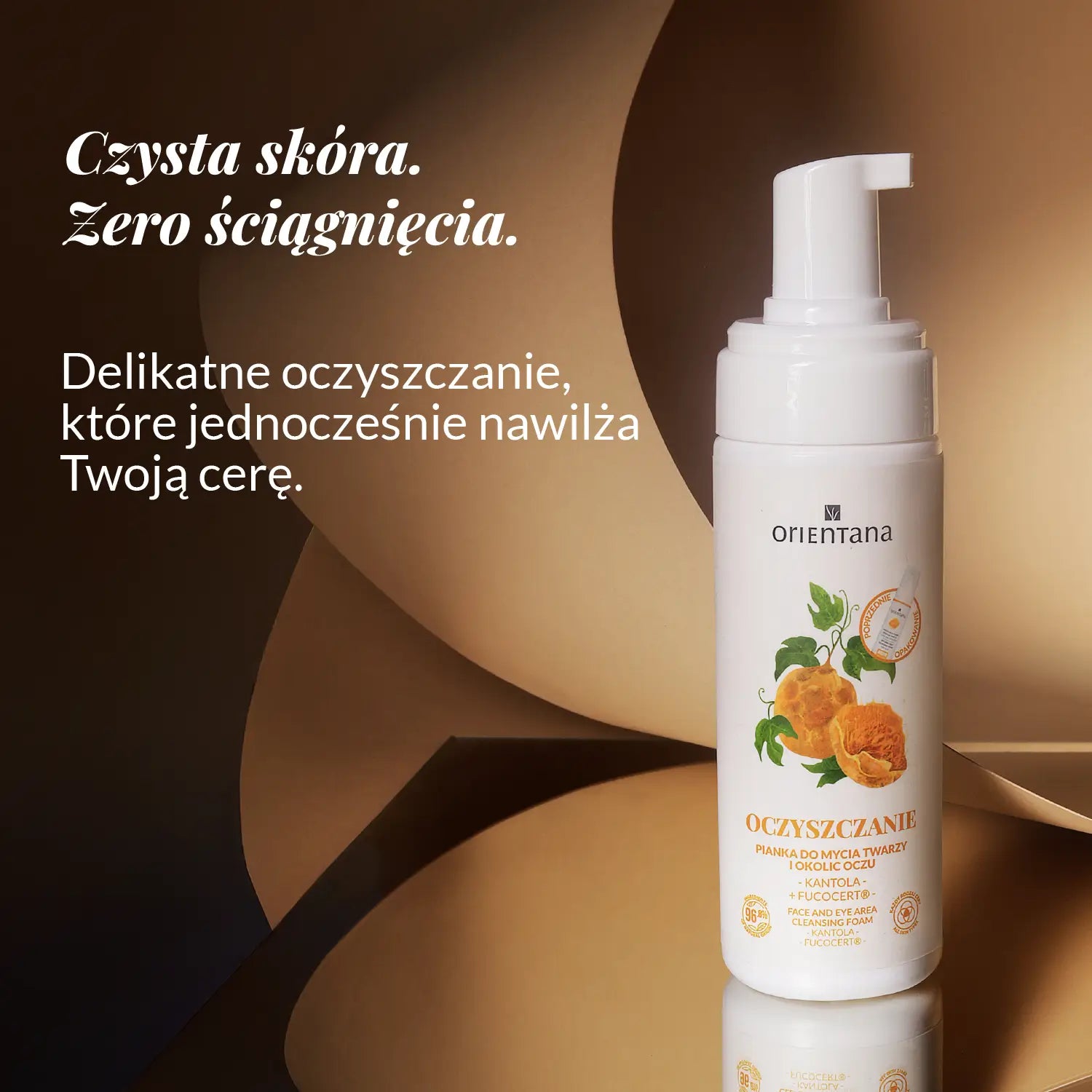 Delikatne oczyszczenie, które nawilża Pianka do mycia twarzy kantola 150 ml Orientana