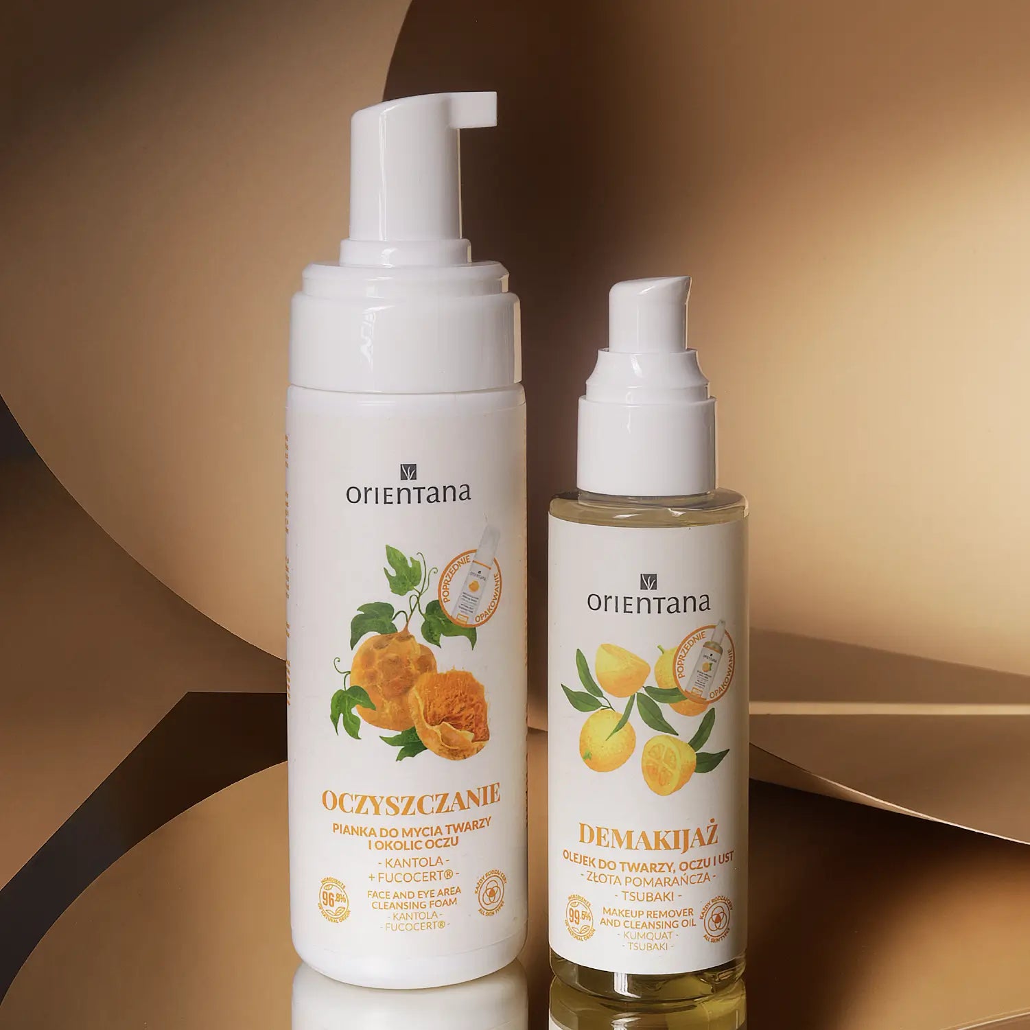 Pianka do mycia twarzy kantola 150 ml Orientana razem z Olejkiem do demakijażu