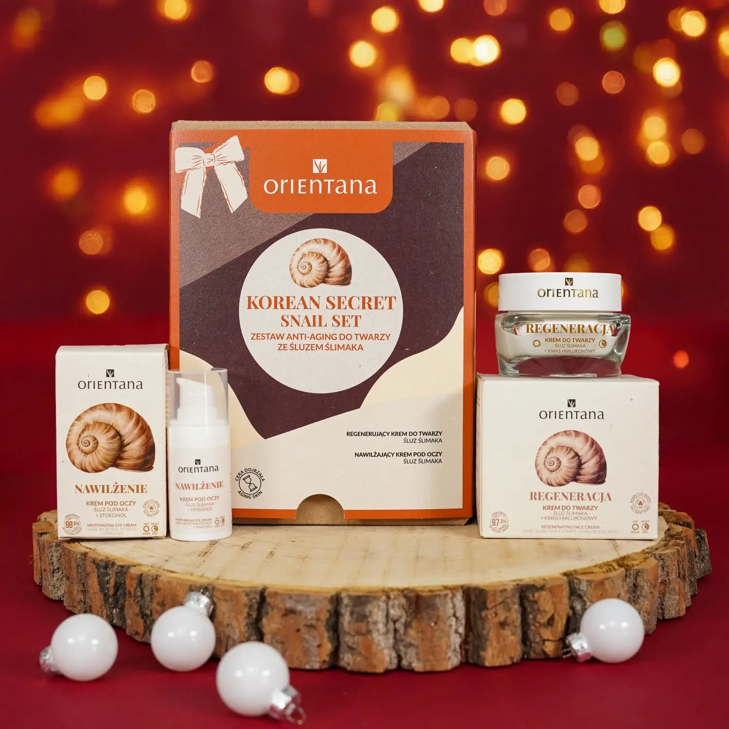 Zestaw Korean Secret Orientana ze śluzem ślimaka – regeneracja i gładkość skóry.
