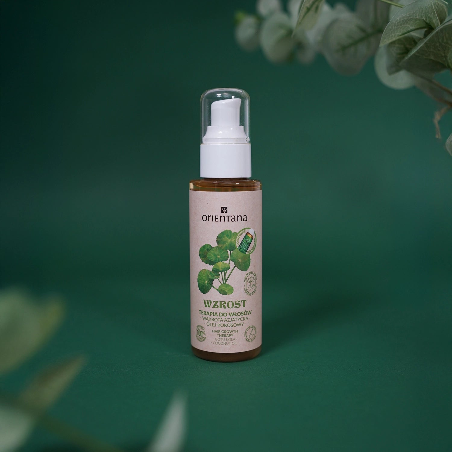 Ajurwedyjska terapia do włosów GOTU KOLA 105 ml - Orientana
