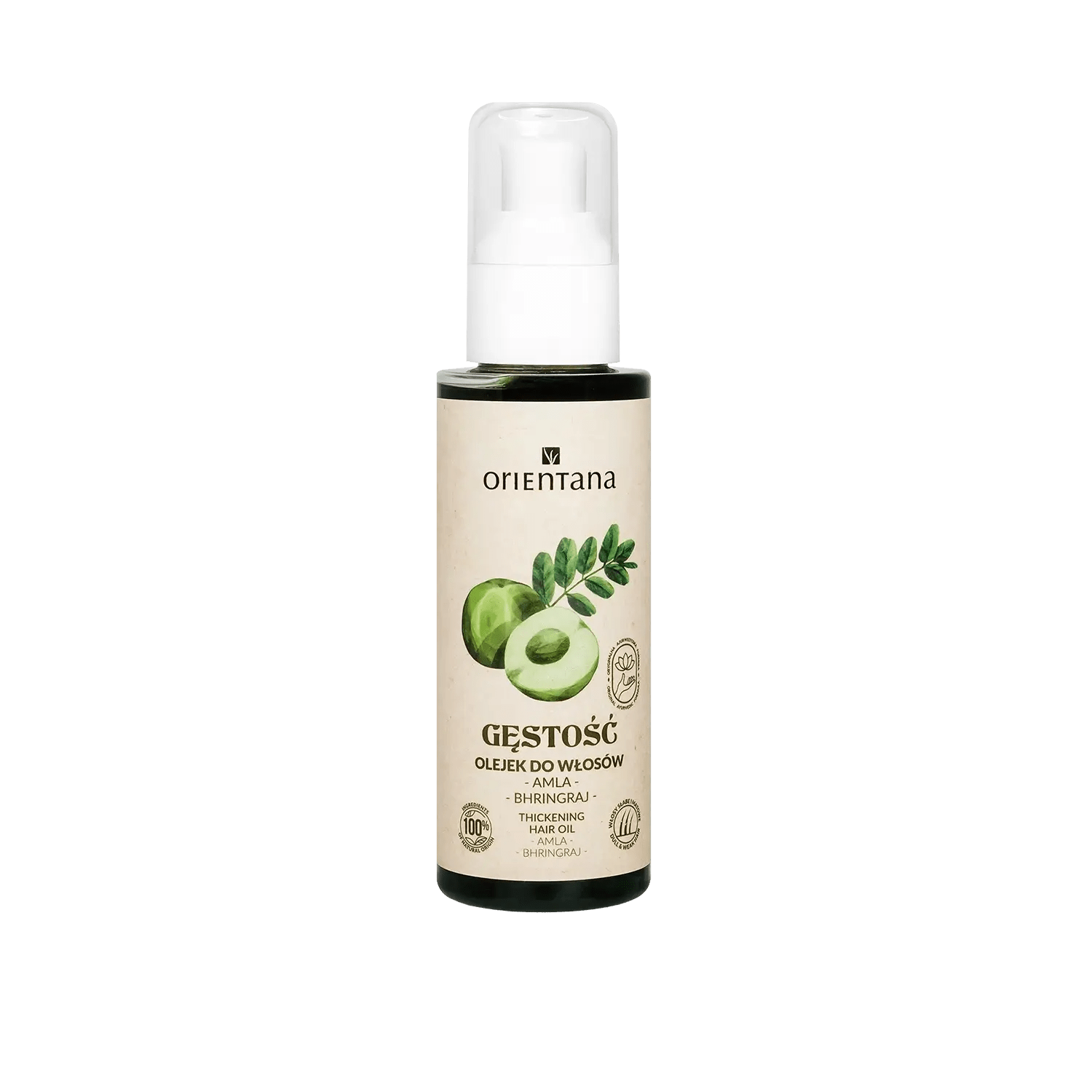 Ajurwedyjski olejek do włosów AMLA i BHRINGRAJ 105 ml - Orientana