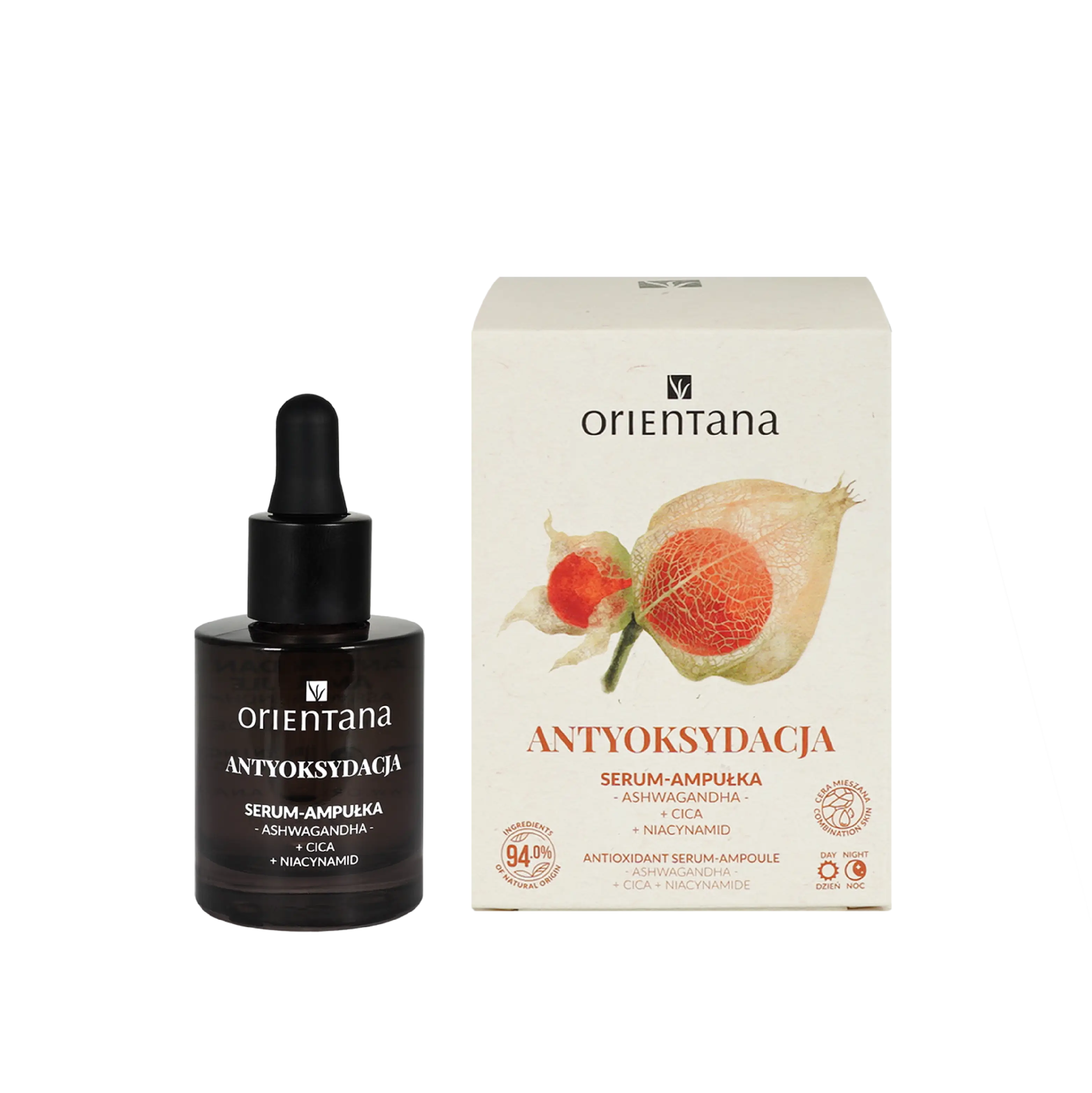 Antioxidant serum-ampoule ASHWAGANDHA CICA NIACINAMIDE 30 ml