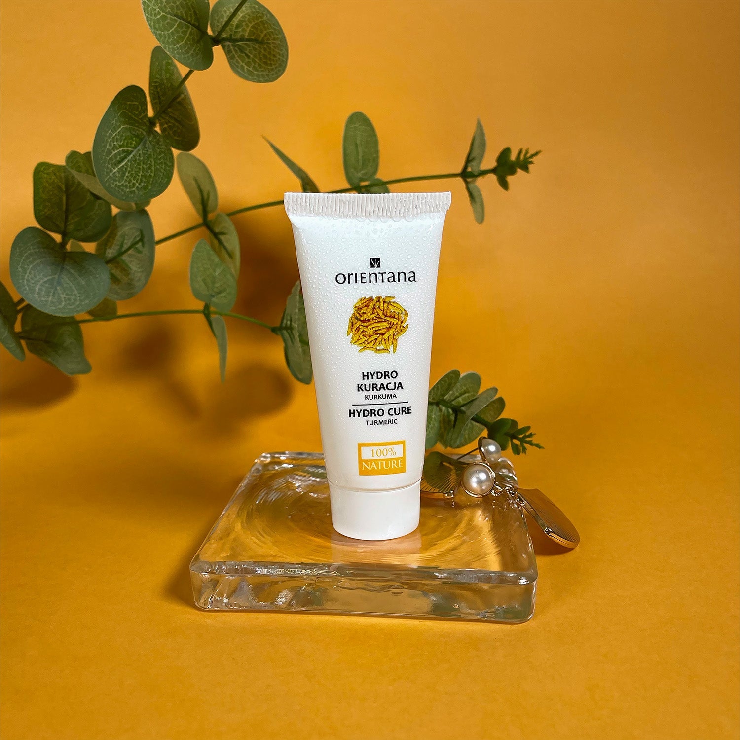 Hydrokuracja do twarzy z KURKUMĄ 30 ml - Orientana