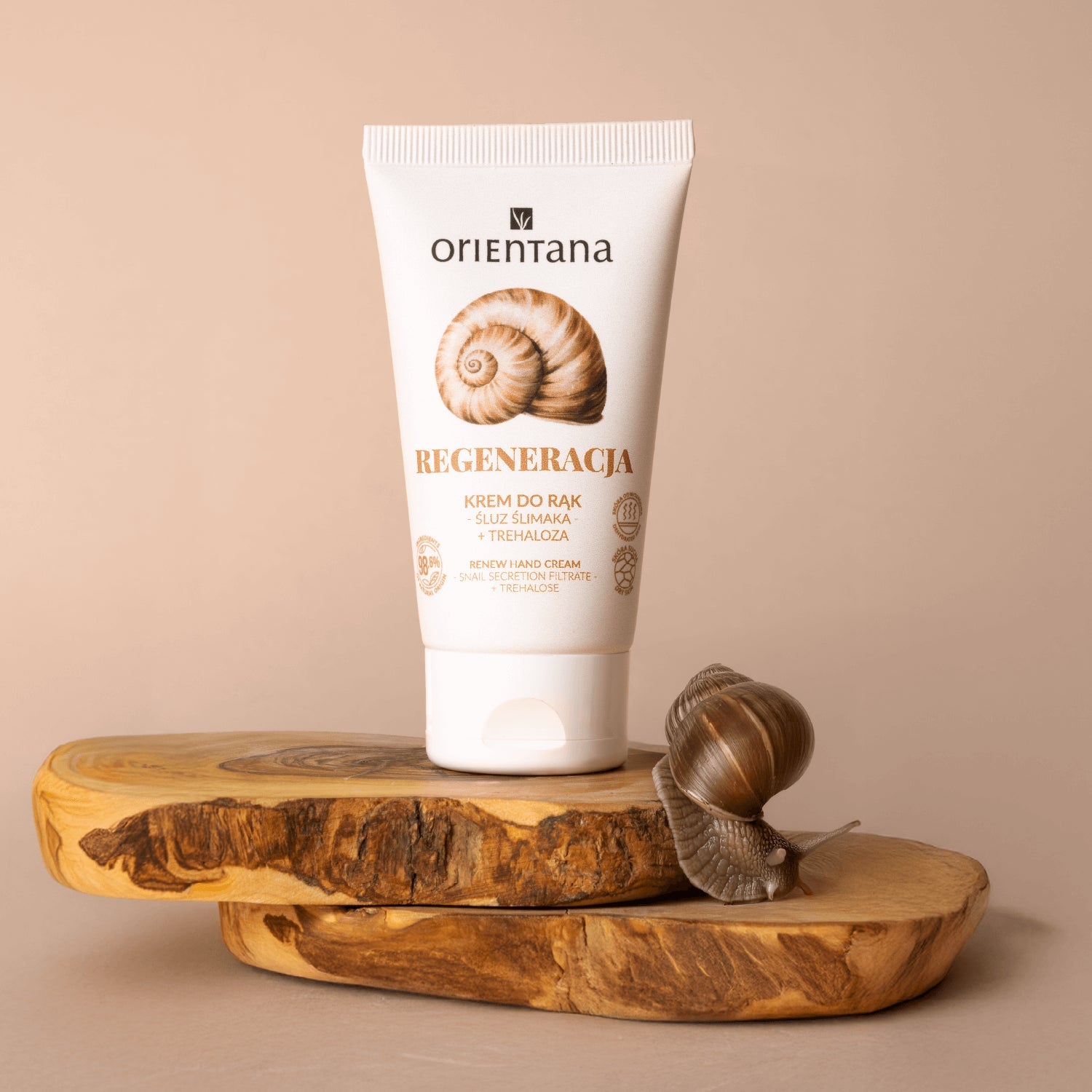 Naturalny krem do rąk ze śluzem ślimaka 50 ml - Orientana