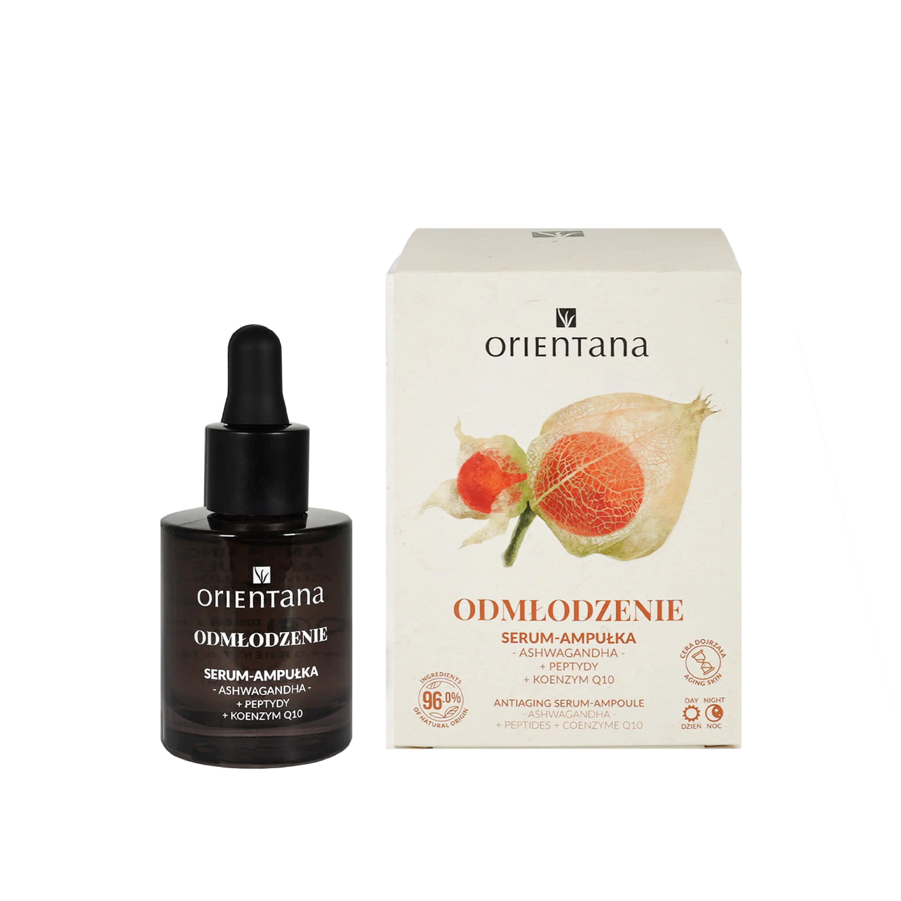 Rejuvenating serum-ampoule ASHWAGANDHA PEPTIDES COENZYME Q10 30 ml