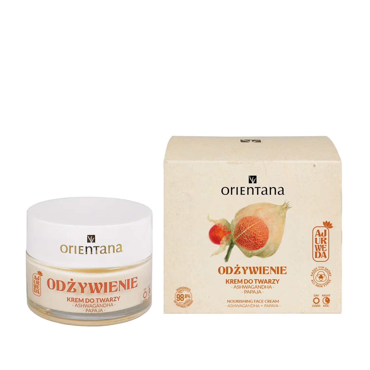 Odżywczy krem do twarzy ashwagandha 40 ml