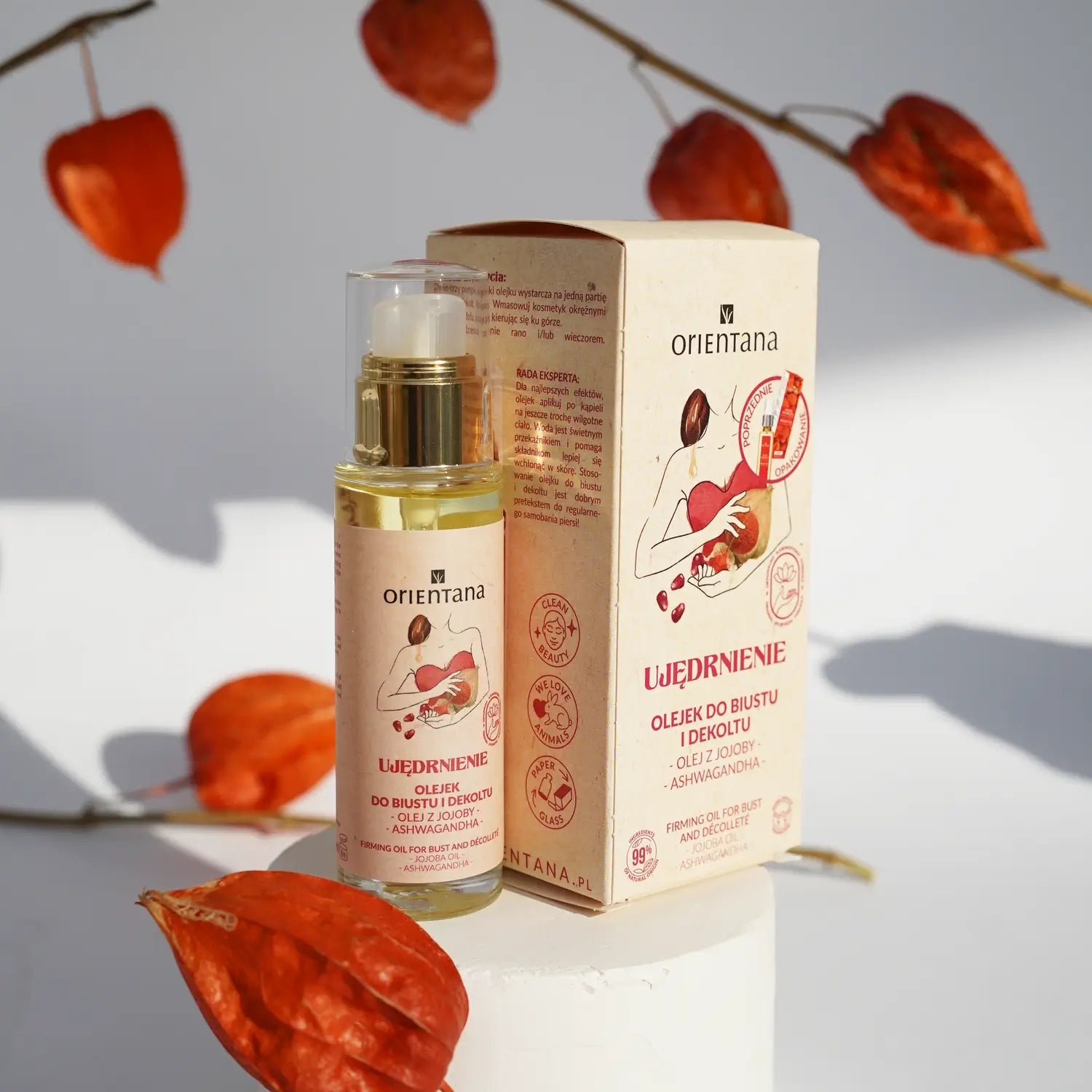 Olejek do biustu i dekoltu 16 ROŚLIN AJURWEDY 30 ml - Orientana
