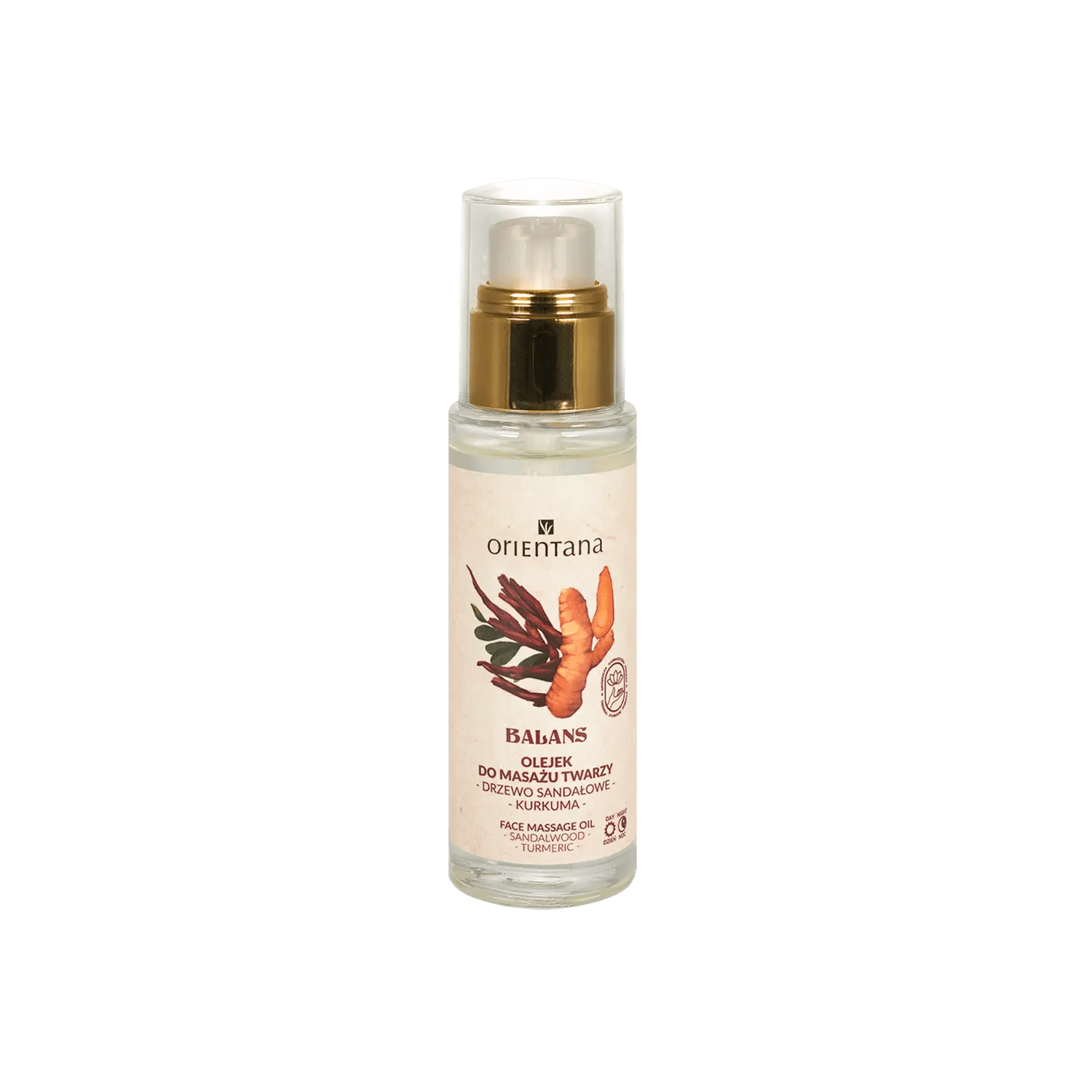 Olejek do masażu twarzy DRZEWO SANDAŁOWE i KURKUMA 30 ml - Orientana