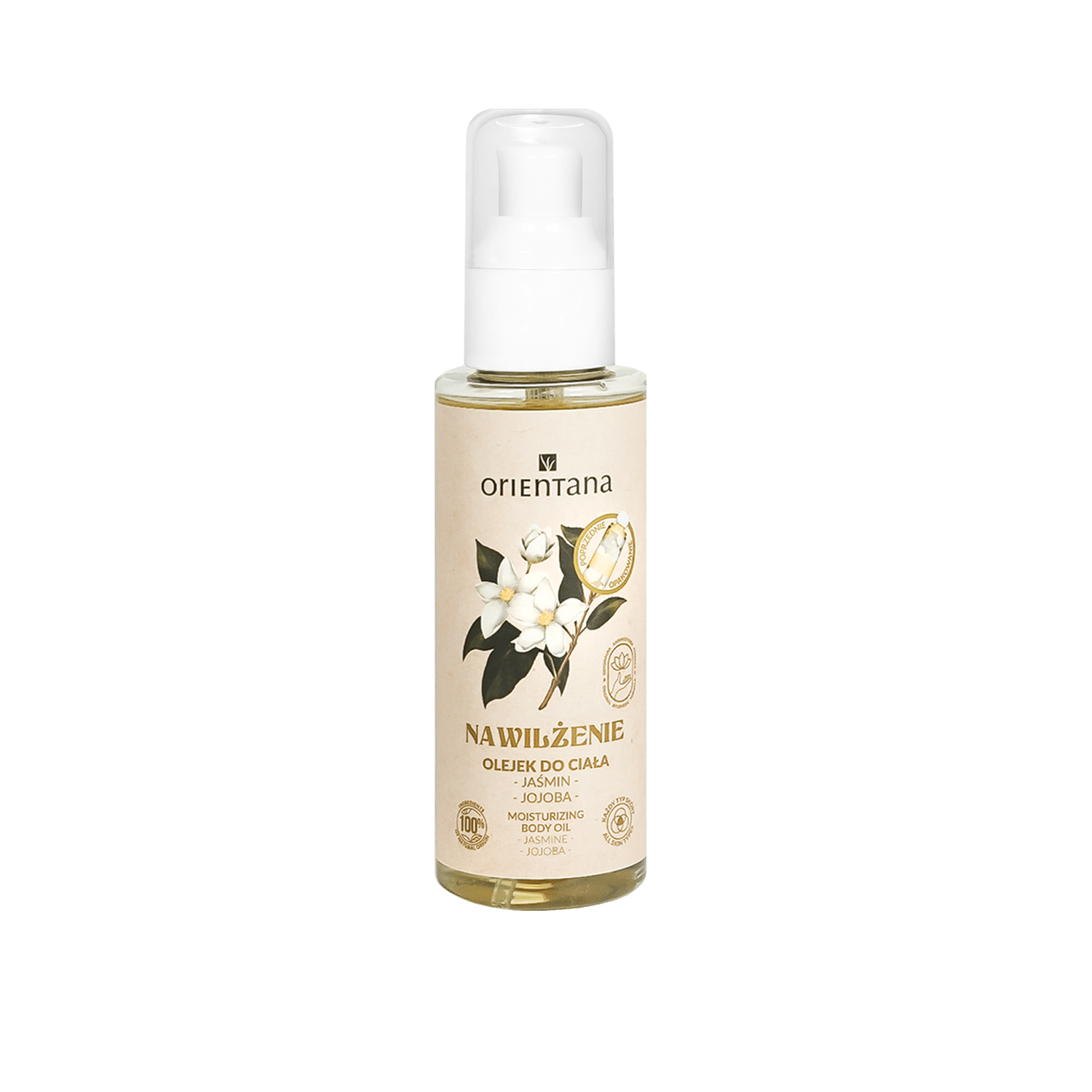 Olejek jaśminowy do ciała nawilżenie 100 ml - Orientana
