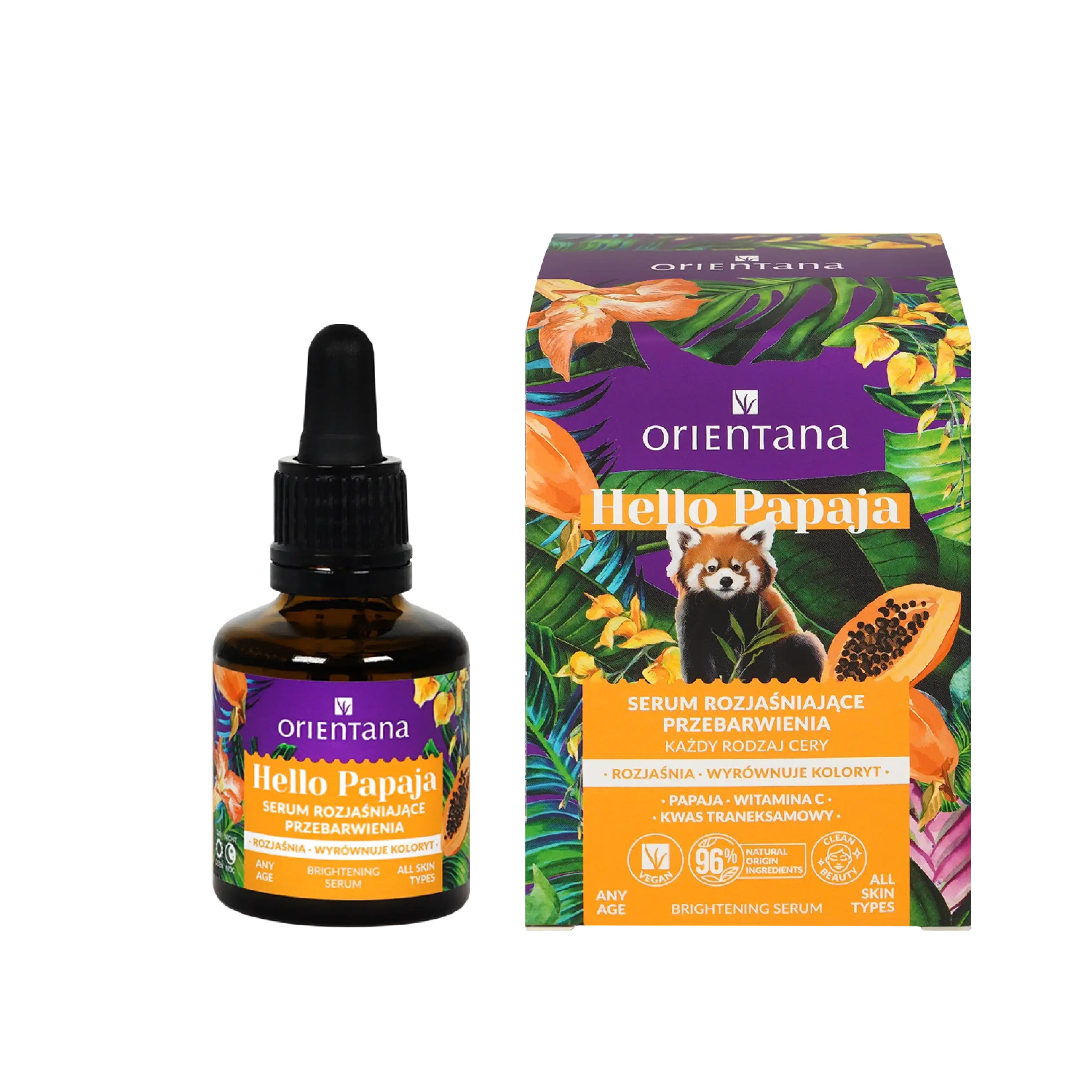 Rozjaśniające serum z witaminą C 30 ml - Orientana