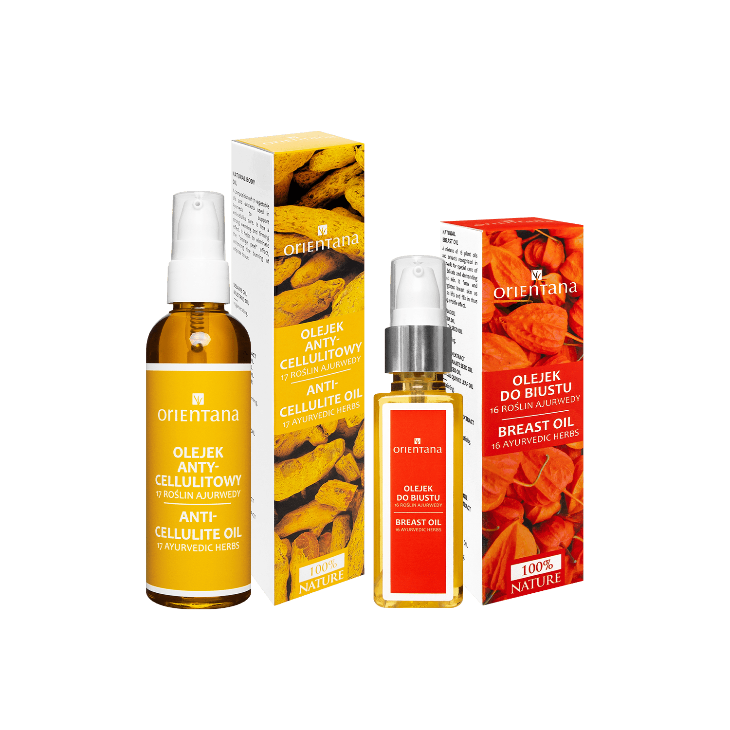 Zestaw piękne ciało – 2 produkty na bazie roślin AJURWEDYJSKICH - Orientana