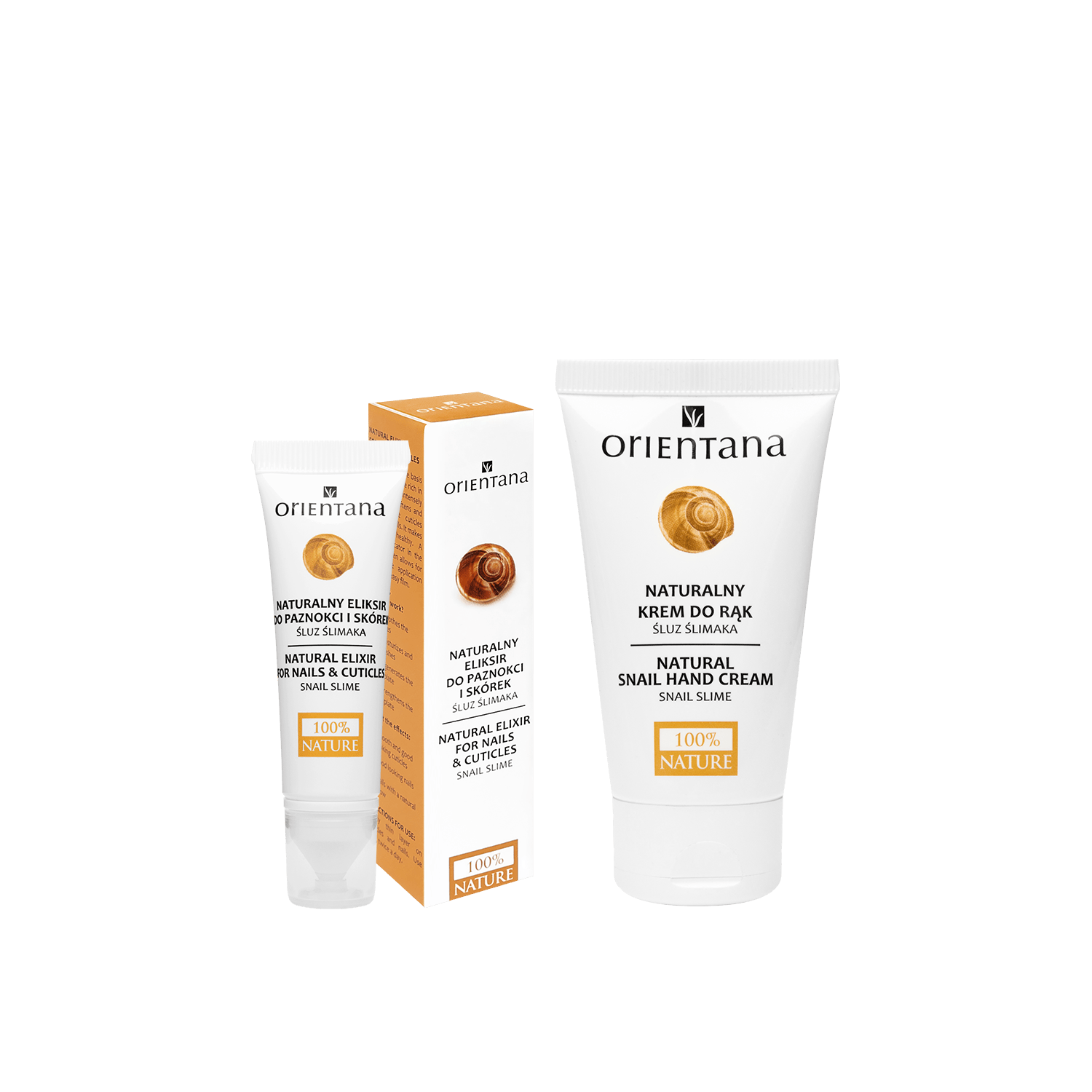 Zestaw piękne dłonie – 2 produkty ze ŚLUZEM ŚLIMAKA - Orientana